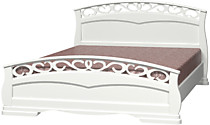 Кровать Грация-1 1400, белый античный