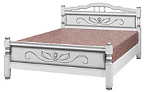 Кровать Карина-5 1200, белый жемчуг