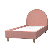 Кровать Эго арт. 014, 800х1900, велюр розовый