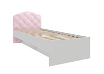 Кровать Сказка ПМ-332.01 исп.3, 800, белый/розовый