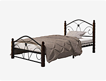 Кровать Селена 1,черная/шоколад,900